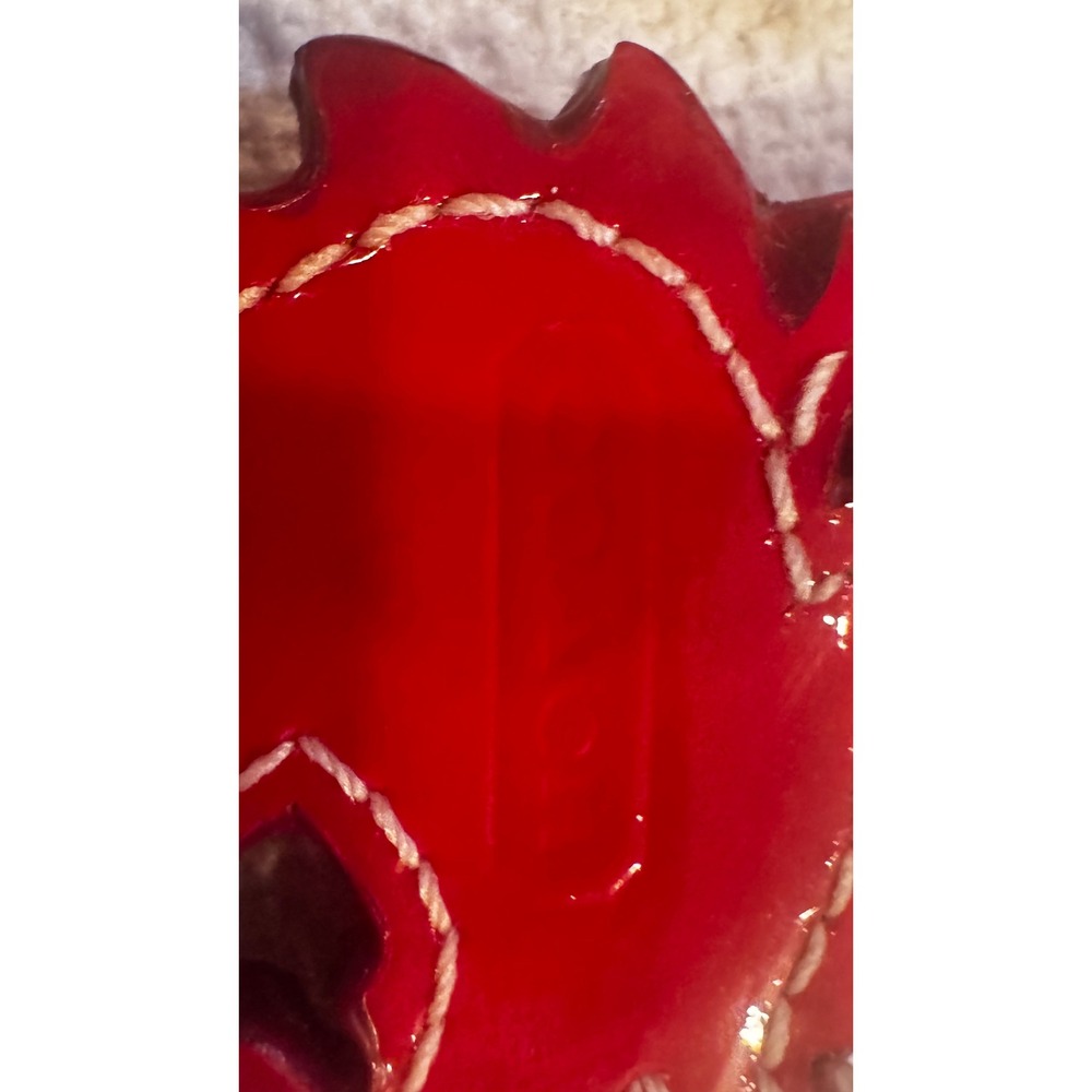 Coach Red Gold Leather Key Fob Year Of The Dragon New Year 2012 Zhang Lan RARE - Picture 10 of 10